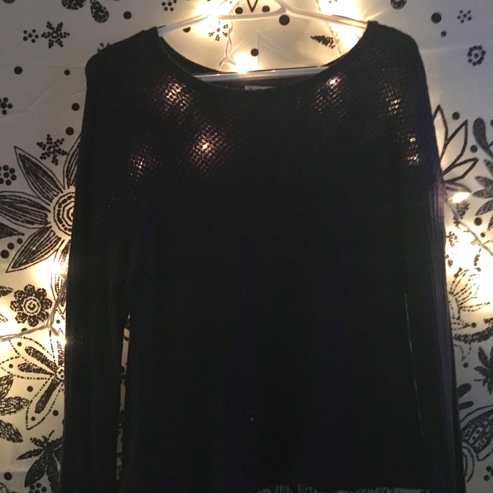 Blue knit Long Sleeve